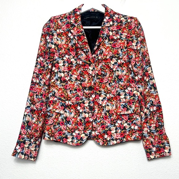 Zara Floral Blazer - Picture 2 of 7
